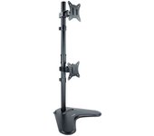Tooq soporte de mesa para 2 monitores en vertical de 17”-32” - giratorio e inclinable - peso max 9kg x brazo - vesa 100x100mm