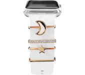 Decoration For Apple watch band series 9 8 7 6 5 4 se ultra Accessories Diamond Jewelry Charms for Samsung watch Strap 20mm 22mm