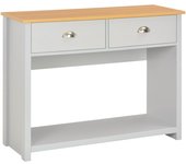 Mesa consola gris 97x35x76 cm