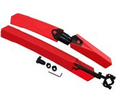 Juego de guardabarros y bicicletas-Espesante universal y ampliar los guardabarros Bicicletas de montaña, guardabarros delantero y trasero, guardabarros y A; Bicicletas ajustables para bicicleta de carretera de montaña, Rojo