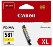 Cartucho tinta canon cli 581 y xl amarillo pixma tr7550 - tr8550 - ts6150 - ts6151 - ts8150 - ts8151 - ts8152 - ts9150 - ts9155