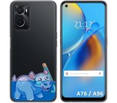 Funda Silicona Transparente para Oppo A76 / A96 diseño Hipo Dibujos