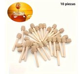 Honey Stir Bar Mixing Handle Jar Spoon Natural Wooden 10/30/50Pcs Honey Dipper Wooden Stick Honey Spoons Kitchen tools