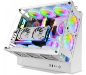 Mars gaming mcb caja pc custom - capacidad xl - soporte refrigeracion liquida - estructura modular doble camara - hasta 10 ventiladores - color blanco
