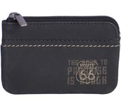 ROUTE 66 - Carteras para Hombre de Piel - Cartera Hombre con Monedero - Monedero Hombre Casual - Cartera Tarjetero Hombre Gran Capacidad - David
