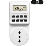 Electronic Digital Timer Switch Socket 24 Hour Cyclic Kitchen Timer Outlet Programmable Timing Socket EU UK AU US BR FR IT Plug
