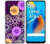 Tumundosmartphone Funda Gel Tpu para Oppo A74 4G diseño Radial Dibujos