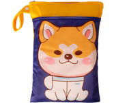 BIAI 25*35cm Wet Storage Bag Washable Diaper Nappy Bag Waterproof Beach Bag Double Pocket with Zippers Travel Makeup Storage Bag