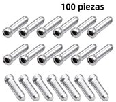 50/100pcs Bicycle Brake Shifter Cable Tips Aluminum Brake Line Derailleur Shift Inner Wire End Caps Crimps MTB Bike Accessory
