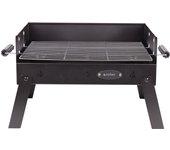 Cofan Barbacoa de carbón portátil | Parrilla de acero cromado | Barbacoa plegable | Con asas laterales | Ideal para camping, jardín y terraza | Medidas: 45,5 x 34,5 x 31,5 cm