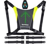 Chaleco de ciclismo intermitente. Upgrade Chaleco LED 2 en 1 Correas ajustables. Batería recargable en 4H y 15H de autonomía. Mando a distancia sin hijos, resistente al agua. Ideal para Disfrutar de