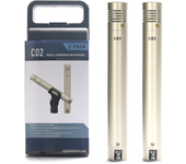 C02 One Pair Condenser Small-Diaphragm Suspension Pencil Shockproof Clip Microphone Piano Mic Pencil Type Record c02 Instrument