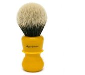 Brocha de Afeitar Shavemac RB3 Punta Plata Dos Bandas 54mm Butterscotch