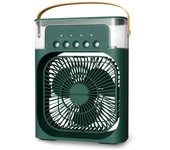 Aire Acondicionado Portátil Refrigerador Evaporativo Seis Pantalones Luz de 7 Colores Tres Velocidades Mini Aire Acondicionado Personal Fuente de Alimentación SUB Ahorro de Energía Protección