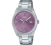 Reloj de pulsera CASIO Collection - MTP-1302PD-6AVEF correa color: Gris plata Dial Violeta Hombre
