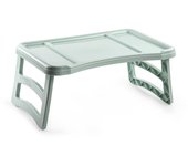 CABLEPELADO Bandeja con Patas Mesa Plegable  Bandeja para Cama  Mesa Plegable  Plástico  Medidas 51 cm Ancho x 33 cm Fondo x 23.5 cm Altura  Verde