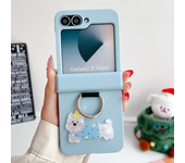 Cartoon Hard Shell Shockproof Phone Case for Samsung Galaxy Z Flip 6 5 4 3 Flip6 Flip5 Flip4 Flip3 Ring Hinge Protective Cover