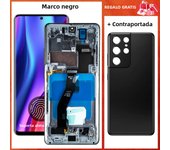 6.8'' AMOLED S21 Ultra Screen Assembly for Samsung Galaxy S21 Ultra 5G G998B G998B/DS Lcd Display Touch Screen with Fingerprints