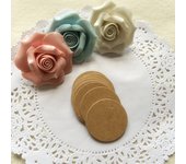 100pcs/lot Handmade with Love Labels Hang Tags Blank Kraft Paper String Tag Labels Party Favors Gift