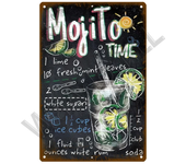 Metal Sign Vintage Tin Signs Retro Decorations Gin & Tonic Cocktail Plate Decorative Poster Plaque Bar Kitchen Home Wall Decor