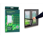 Pack 2 Mosquitera Universal Recortable para Ventanas/Puertas Fijación con Velcro Autoadhesivo