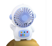 Ventilador eléctrico pequeño de astronauta de viento alto para niños, carga USB, Mini ventilador portátil de mano silencioso