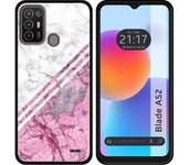 Funda Silicona para ZTE Blade A52 diseño Mármol 03 Dibujos