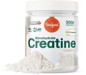 Creatina Creapure Monohidrato en Polvo | 300G | Sabor Neutro | Aumento de Masa Muscular y Resistencia | Gran Solubilidad | 100% Vegana | TORAFOOD