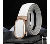 3.5CM multicolor Men Belts Automatic Buckle Belt Genune Leather High Quality Belts For Men Leather Strap Casual Buises for Jeans