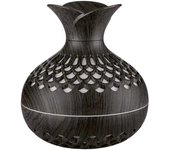 Wood Grain Mini Vase Air Humidifier USB Electric Ultrasonic Water Aroma Essential Oil Diffuser Home Room Fragrance Air Purifier