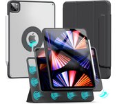 ZOYU For iPad Air 4/5 10.9 Pro 11 12.9 inch Magnetic Case, For iPad Mini 6 10.2 9th 8th 7th Gen Rotate 360°Detachable Back Case