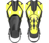 Aletas de silicona para snorkel, entrenamiento para adultos y niños, portátiles, cómodas, antideslizantes, equipo de natación, aletas de buceo.