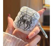 Black Spider Wave Silicone Cover For Apple Airpods 1 2 3 Earphone Protector Cases for Airpods Pro 2nd Keyring