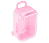 Pink mini roller travel suitcase candy box personality wedding candy box luggage trolley case candy toy small storage box