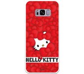 Funda original compatible con Samsung Galaxy S8 - Hello Kitty Patron Lazos Rojos