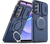 Design Case for Samsung A13 A14 A15 A23 A25 A54 5G 360 Full Body Rugged Protective Slide Camera Stand Protection Ring Cover