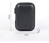 Stylish Eva Headphone Data Cable Storage Hard Drive Bag Simple Portable Charger Headphone Zipper Box
