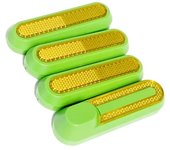 Cubierta de rueda reflectante para patinete eléctrico xiaomi carcasa protectora delantera y trasera, Reflector nocturno de seguridad