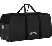 Bolsa de Viaje Equipaje Grande con Ruedas, 120L Mochila de Deporte Impermeable para Hombre Mujer, Bolsa Gimnasio Plegable, Bolsa Fin de Semana para Viajes Deporte, Negro, 80x40x40cm