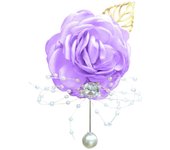 Rosa muñeca corsage Boutonniere Mano de obra FINA rhinestone corsage elegante Boda Flor accesorios kaei