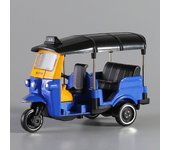 India Tuk Tuk Taxi Tricycle 1:43 Scale Metal Alloy Classic Bangkok Tricycle Taxi Car Model Toy Diecast Vehicles Toys For Collect