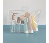 Juego De Botellas De Perfume Reutilizable 60ml Contenedor De Líquido Para Viajes Herramienta Portátil Para Refill De Loción Champú Y Ducha
