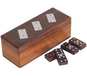 Signes Grimalt Domino | Juego Domino Marrón World Map 6X6X16cm