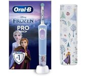 Oral-B Pro Kids Cepillo De Dientes Eléctrico, 1 Mango De Frozen, 1 Cabezal, 1 Estuche De Viaje, Diseñado Por Braun, Apto Para Niños Mayores De 3 Años
