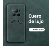 For Magsafe Magnetic Car Support Shockproof Matte Leather Phone Case For Honor 200 100 90 70 Magic 6 5 4 3 Pro Bumper Back Cover