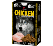 Alpha Spirit Snack Natural Perro Pollo 6x80gr - Snacks de perro Semi húmedos Pollo - Snacks de perro Naturales