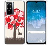 Funda Silicona para Vivo Y76 5G diseño Pajaritos Dibujos