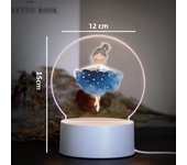 Hot Little ballerina Children Bedroom Decor 3D Lamp For Home Room Decoration Nightlight Led Night Light