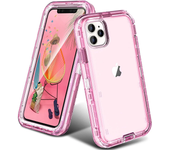 3 IN1 Heavy Duty Transparent Armor Phone Case for IPhone 16 15 14 11 12 13 Pro Max XR XS Max 7 8 Plus Otter Case Box Cover