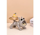 French Bulldog Key Holder Tray – Resin Entryway Decor, Key & Jewelry Organizer, Candy Dish, Gift for Dog Lovers